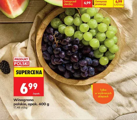 Winogrono polskie promocja w Biedronka