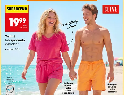T-shirt damski Clevé promocja w Biedronka
