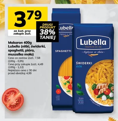 Makaron Lubella muszelka mała promocja w Hitpol