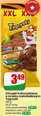 Chrupki kukurydziane o smaku czekoladowym promocja w Dino