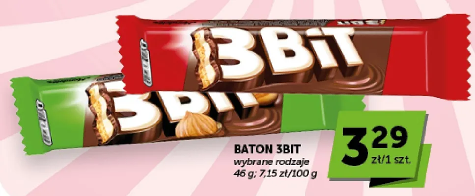 Baton 3Bit orzechowy promocja w Euro Sklep