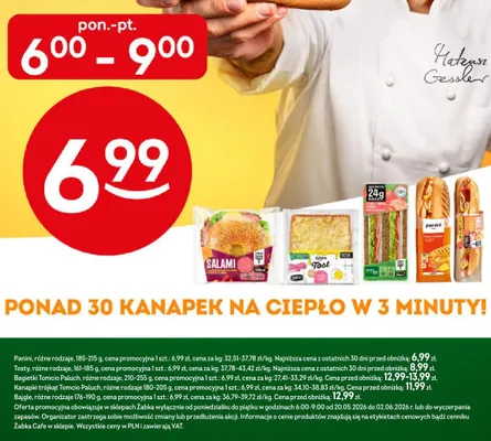 Kanapki na ciepło promocja w Żabka