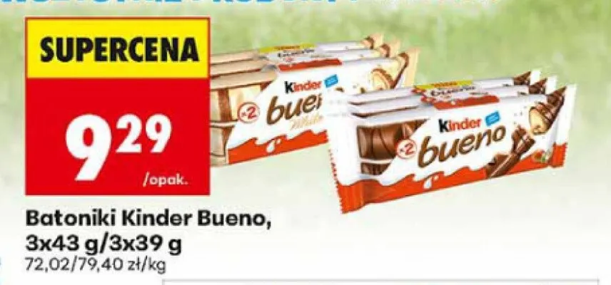 Batoniki Kinder Bueno White promocja w Biedronka