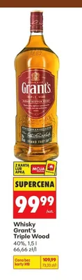 Whisky Grant's Triple Wood promocja w Biedronka
