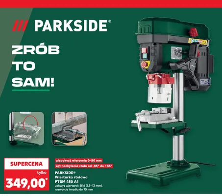 Wiertarka stołowa PTBM 450 A1 promocja w Kaufland