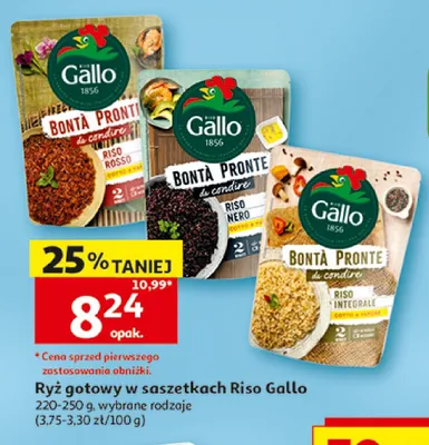 Ryż gotowy w saszetkach Riso Gallo Riso Rosso promocja w Auchan