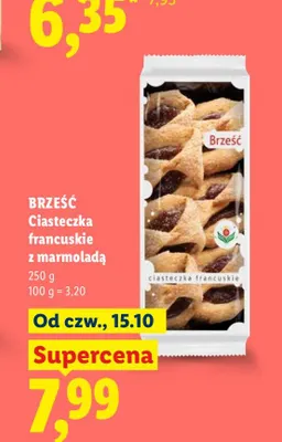 Ciasteczka francuskie z marmoladą Brześć promocja w Lidl