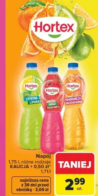 Napój Hortex promocja w Carrefour