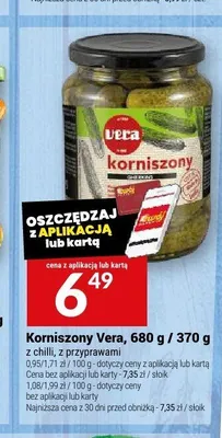 Korniszony z przyprawami Vera promocja w Twój Market