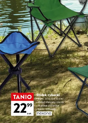 Stołek rybacki promocja w Intermarche