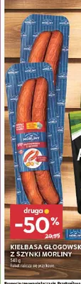 Kiełbasa głogowska z szynki Morliny promocja w Stokrotka