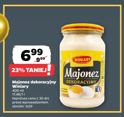 Majonez dekoracyjny Winiary promocja w Netto