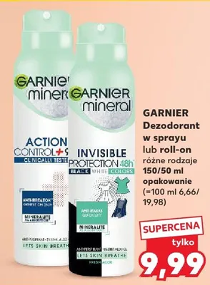 Dezodorant w sprayu action control invisible różne rodzaje promocja w Kaufland