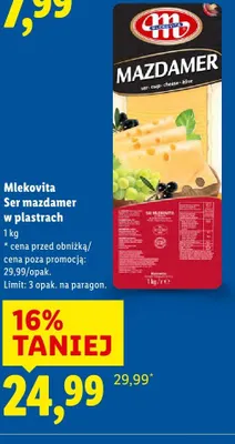 Ser mazdamer w plastrach promocja w Lidl
