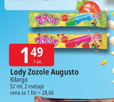Lody Zozole Augusto promocja w Leclerc