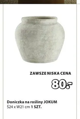 Doniczka na rośliny JOKUM Ś24xW21cm promocja w Jysk