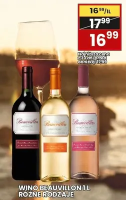 Wino różne rodzaje promocja w Wafelek