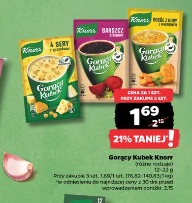 Gorący Kubek Barszcz czerwony Knorr promocja w Netto