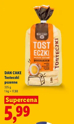 Tosteczki pszenne Dan Cake promocja w Lidl