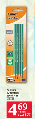 Ołówek BIC Evolution 650HB 4-pak promocja w Selgros