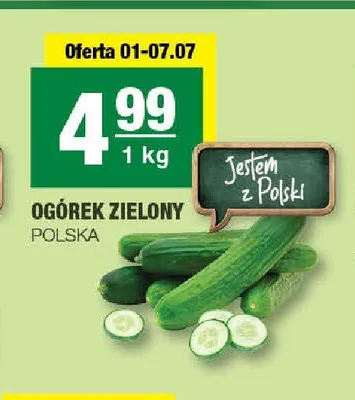 Ogórek zielony promocja w SPAR