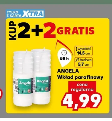 Wkład parafinowy Angela promocja w Kaufland