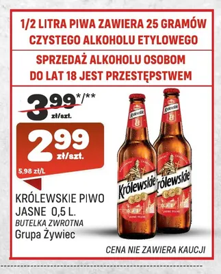 Piwo Królewskie promocja w Społem Praga
