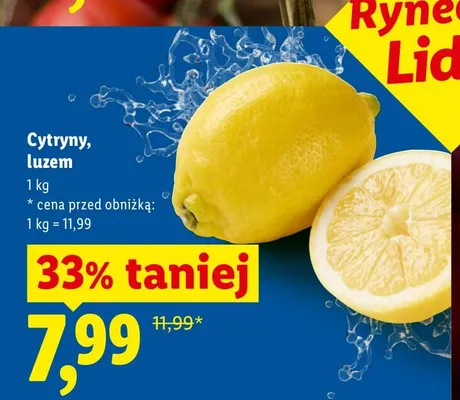 Cytryny luzem promocja w Lidl