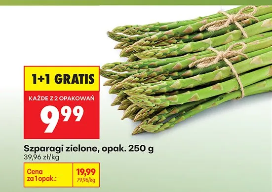Szparagi zielone promocja w Biedronka