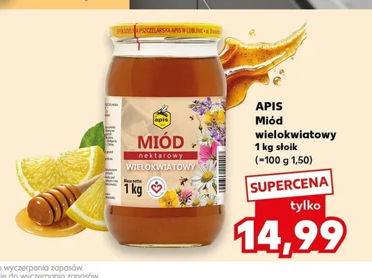 Miód wielokwiatowy Apis promocja w Kaufland