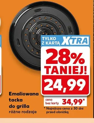 Emaliowana tacka do grilla promocja w Kaufland