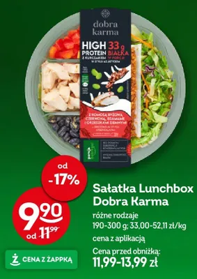 Sałatka Lunchbox Dobra Karma w stylu azjatyckim z kurczakiem promocja w Żabka