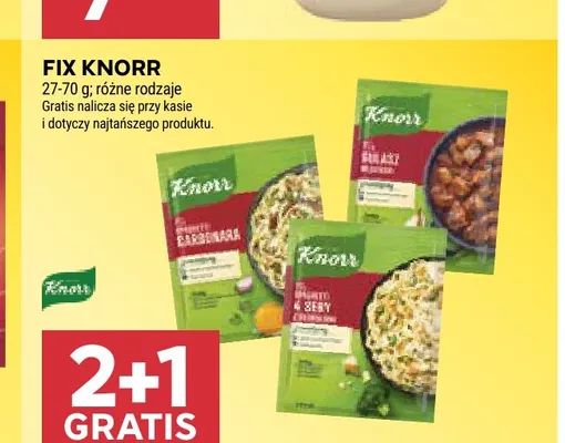 Fix Knorr 4 Sery promocja w Stokrotka
