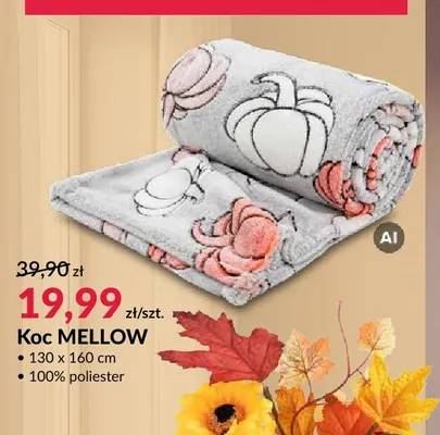 Koc Mellow 130x160 cm promocja w Salony Agata