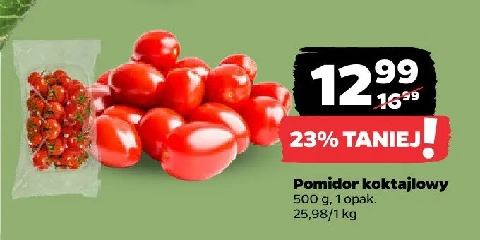 Pomidor koktajlowy promocja w Netto