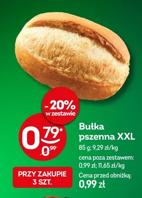 Bułka pszenna XXL promocja w Żabka