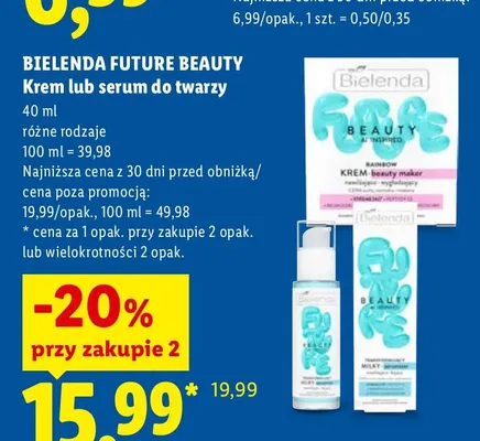 Serum do twarzy Bielenda Future Beauty promocja w Lidl
