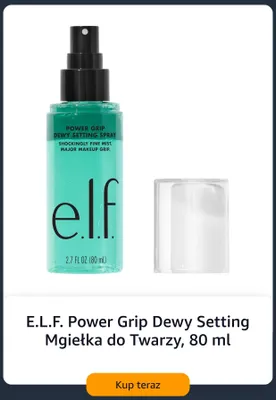Mgiełka do twarzy E.L.F. Power Grip Dewy Setting promocja w Amazon