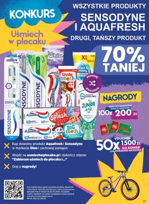 Produkty Sensodyne i Aquafresh promocja w Dino