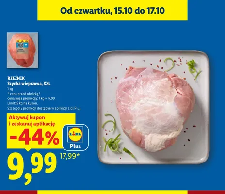 Szynka wieprzowa XXL Rzeźnik promocja w Lidl