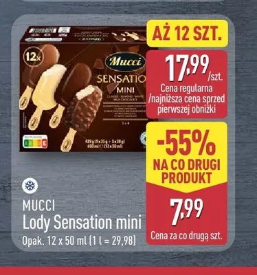 Lody Mucci Sensation Mini 12-pak promocja w Aldi