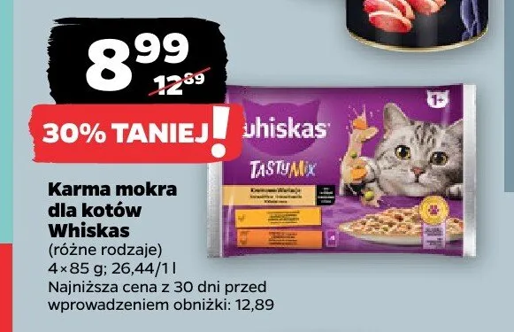 Karma mokra dla kotów Whiskas Tasty Mix promocja w Netto