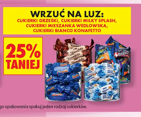 Cukierki Grześki promocja w Biedronka