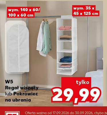 Pokrowiec na ubrania 100x60 cm promocja w Kaufland