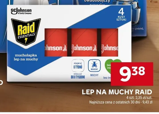 Lep na muchy Raid Essentials muchołapka promocja w Stokrotka