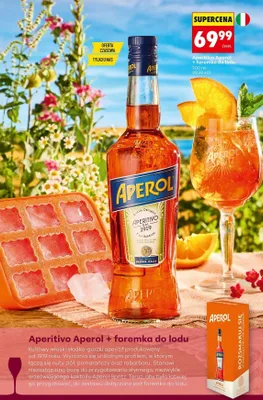Zestaw aperitivo Aperol + foremka do lodu promocja w Biedronka
