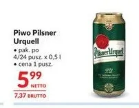 Piwo Pilsner Urquell promocja w Makro
