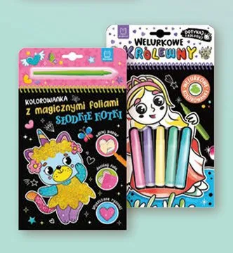 Kolorowanka z magicznymi foliami Słodkie Kotki promocja w Biedronka