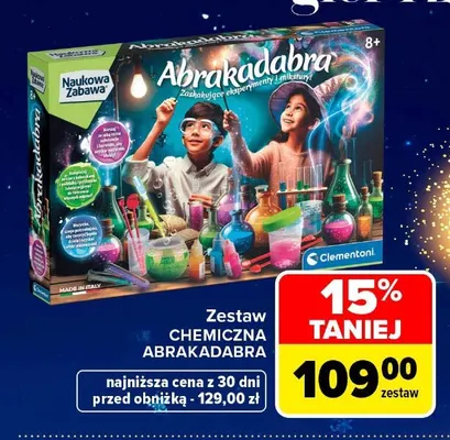 Zestaw Chemiczna Abrakadabra Clementoni promocja w Carrefour