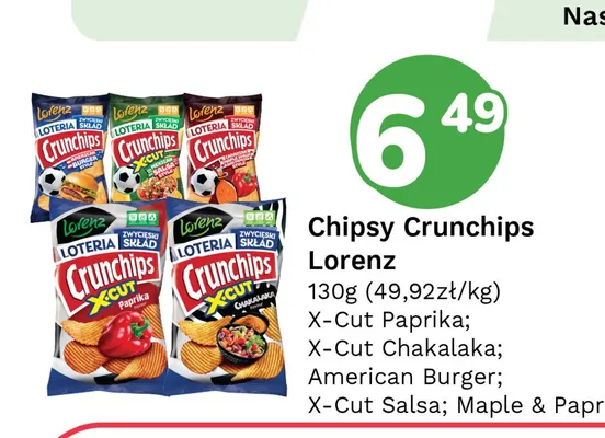 Chipsy Crunchips Lorenz Maple & Paprika promocja w Limonka